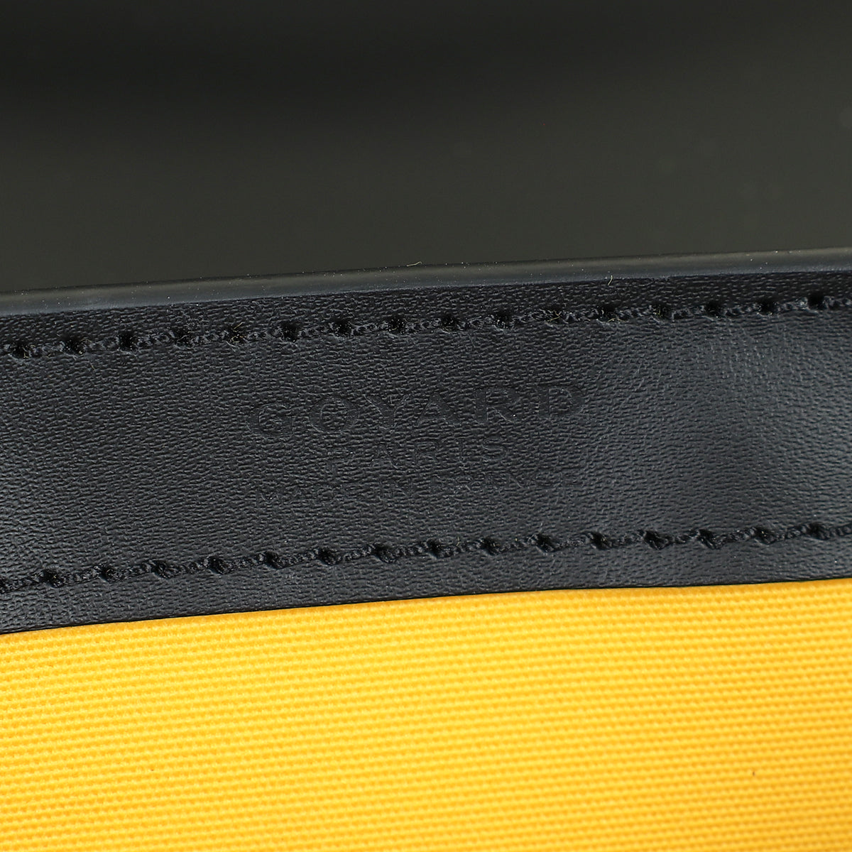 Goyard Black Goyardine Saigon PM Structure Bag
