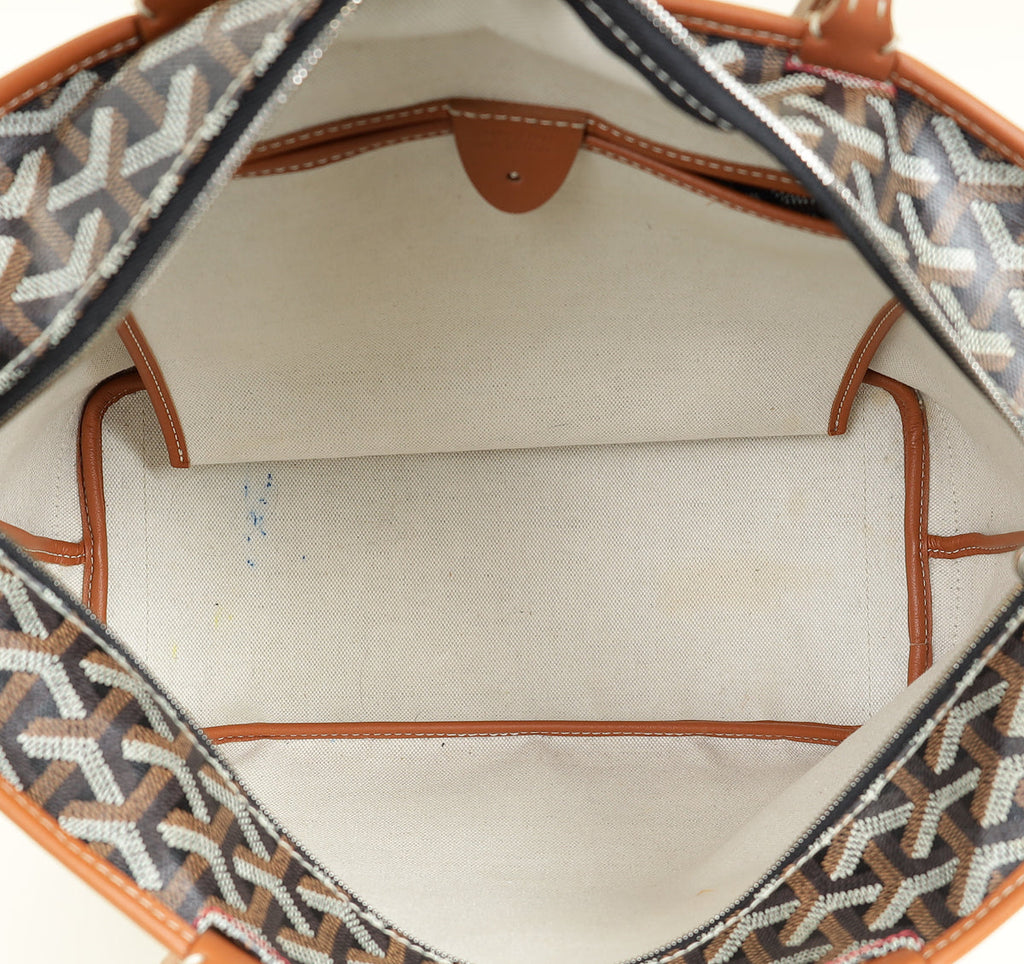 Goyard Bicolor Heart Print Artois Tote PM Bag