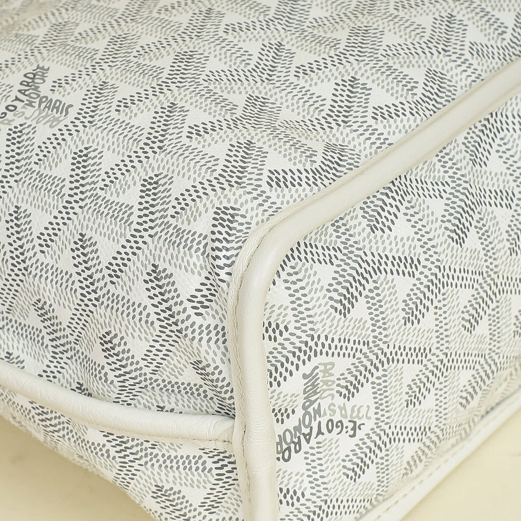 Goyard White Reversible Anjou Mini Bag