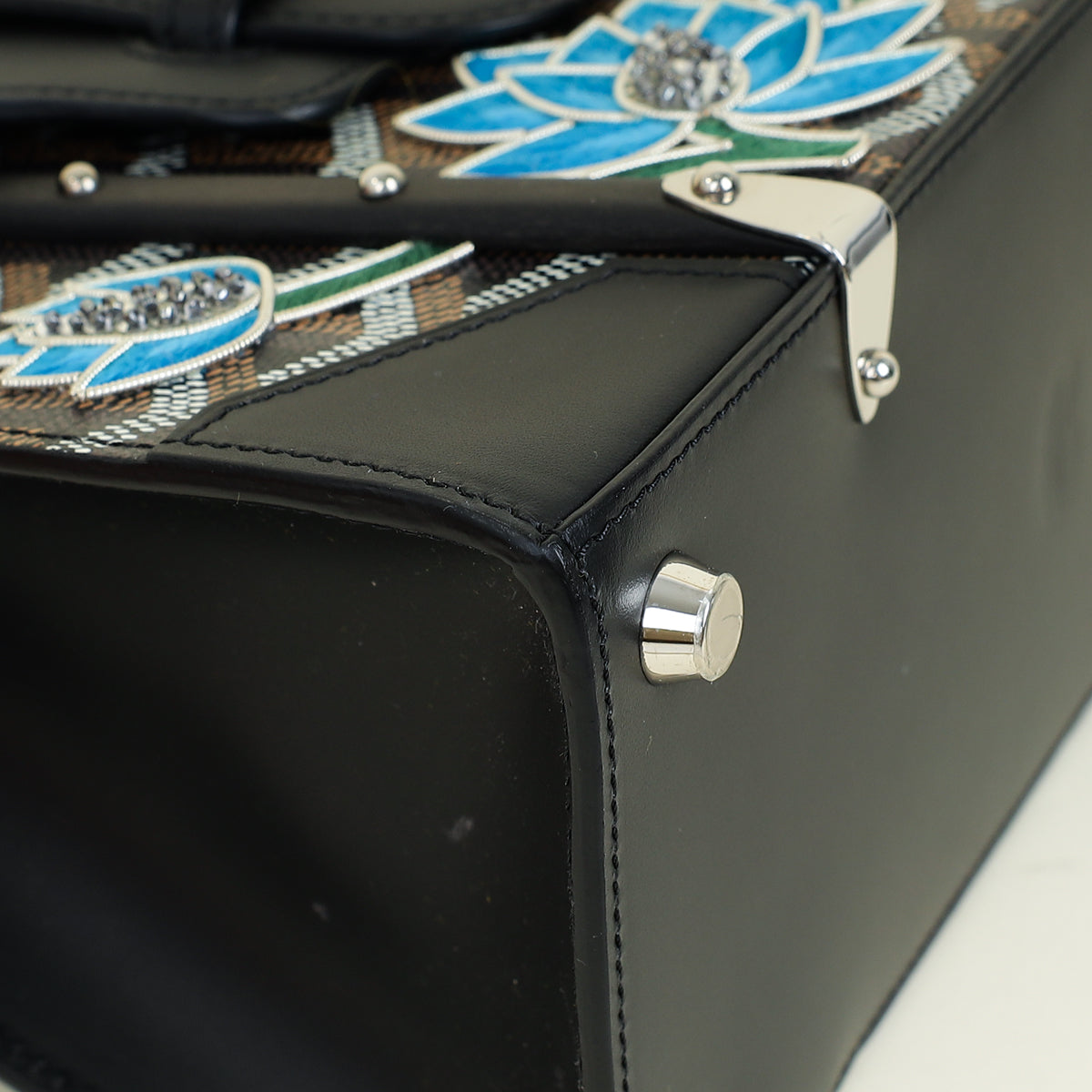 Goyard Tricolor Ltd. Ed. Fleur de Lotus Structure Mini Saigon Bag