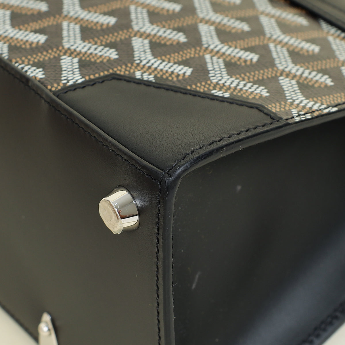 Goyard Tricolor Ltd. Ed. Fleur de Lotus Structure Mini Saigon Bag