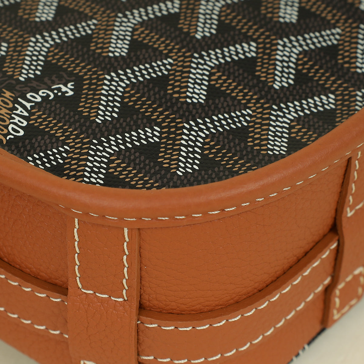 Goyard Bicolor Goyardine Belvedere PM Messenger Bag W/ Bug Print