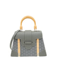 Goyard Grey Goyardine Saigon PM Bag