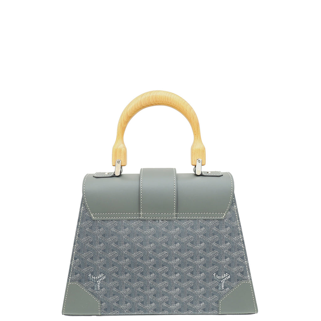 Goyard Grey Goyardine Saigon PM Bag