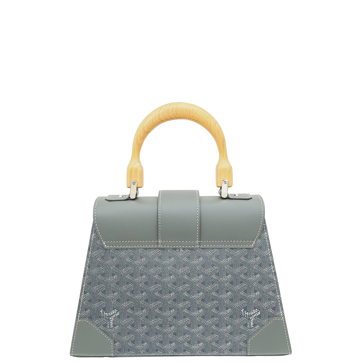 Goyard Grey Goyardine Saigon PM Bag