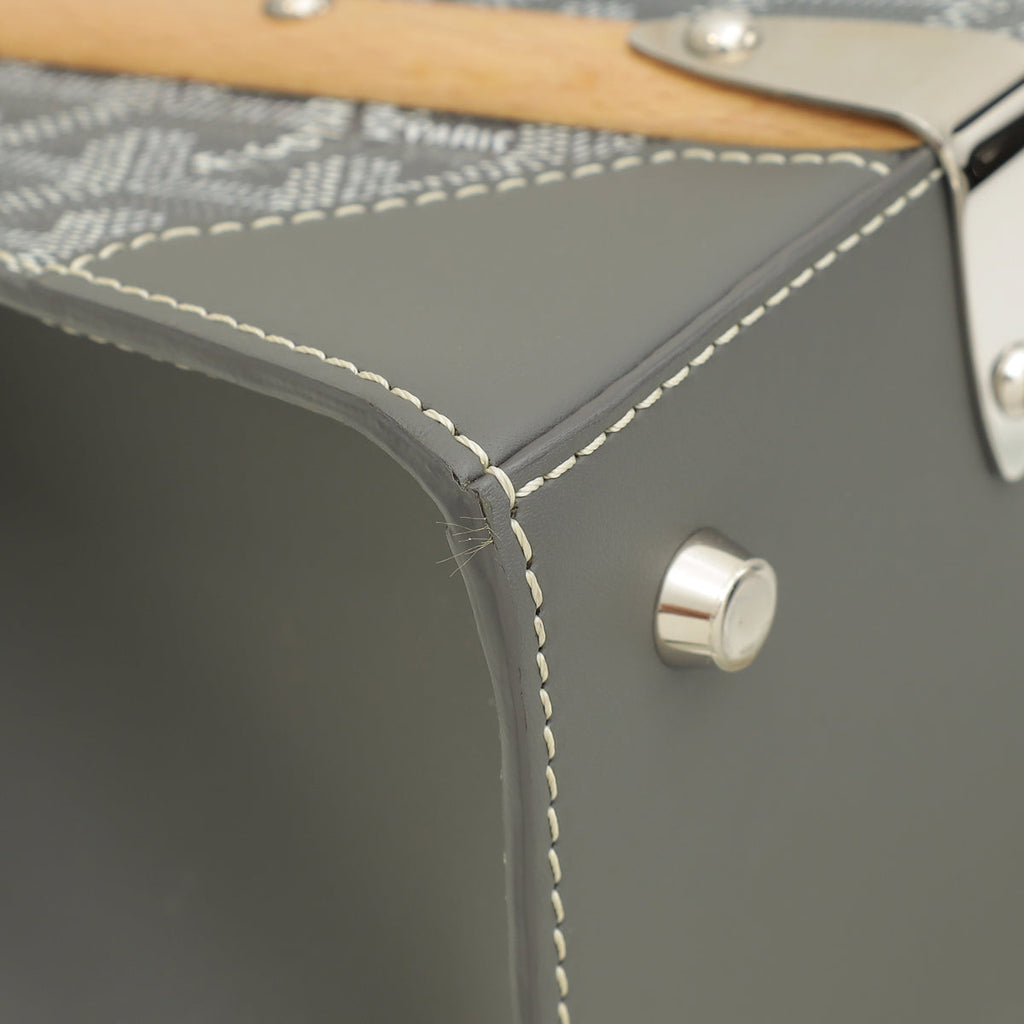 Goyard Grey Goyardine Saigon PM Bag