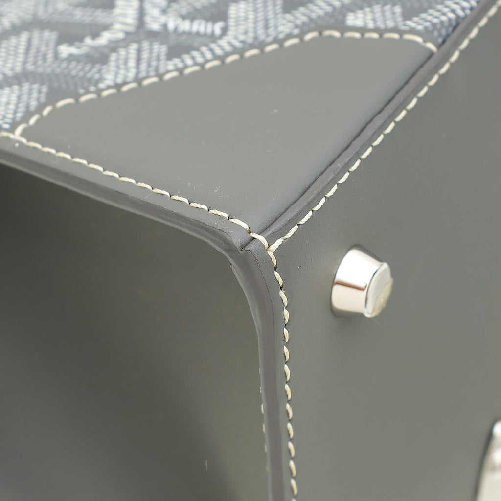 Goyard Grey Goyardine Saigon PM Bag