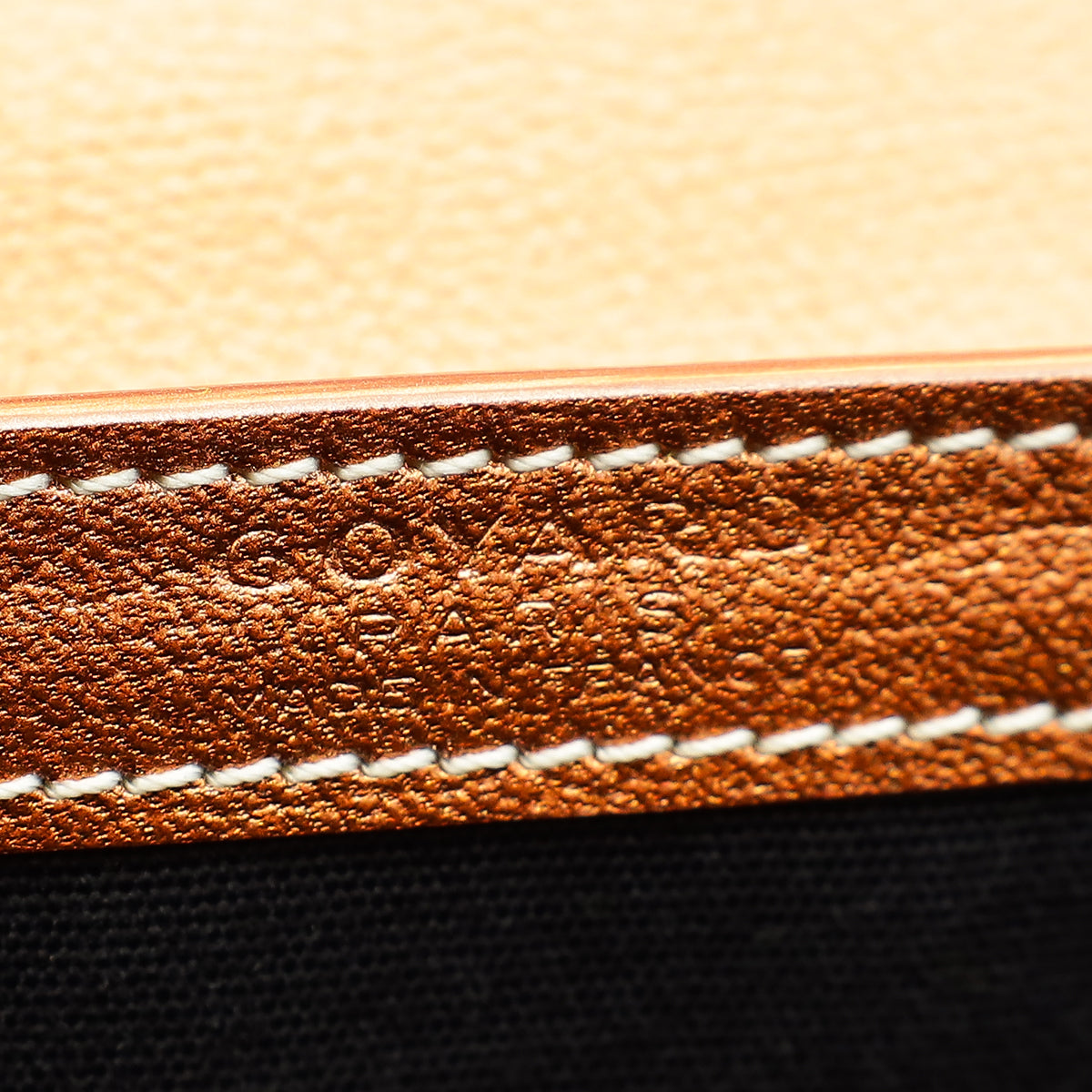 Goyard Metallic Rose Gold Goyardine Precious Metal Saigon Structure Mini Bag
