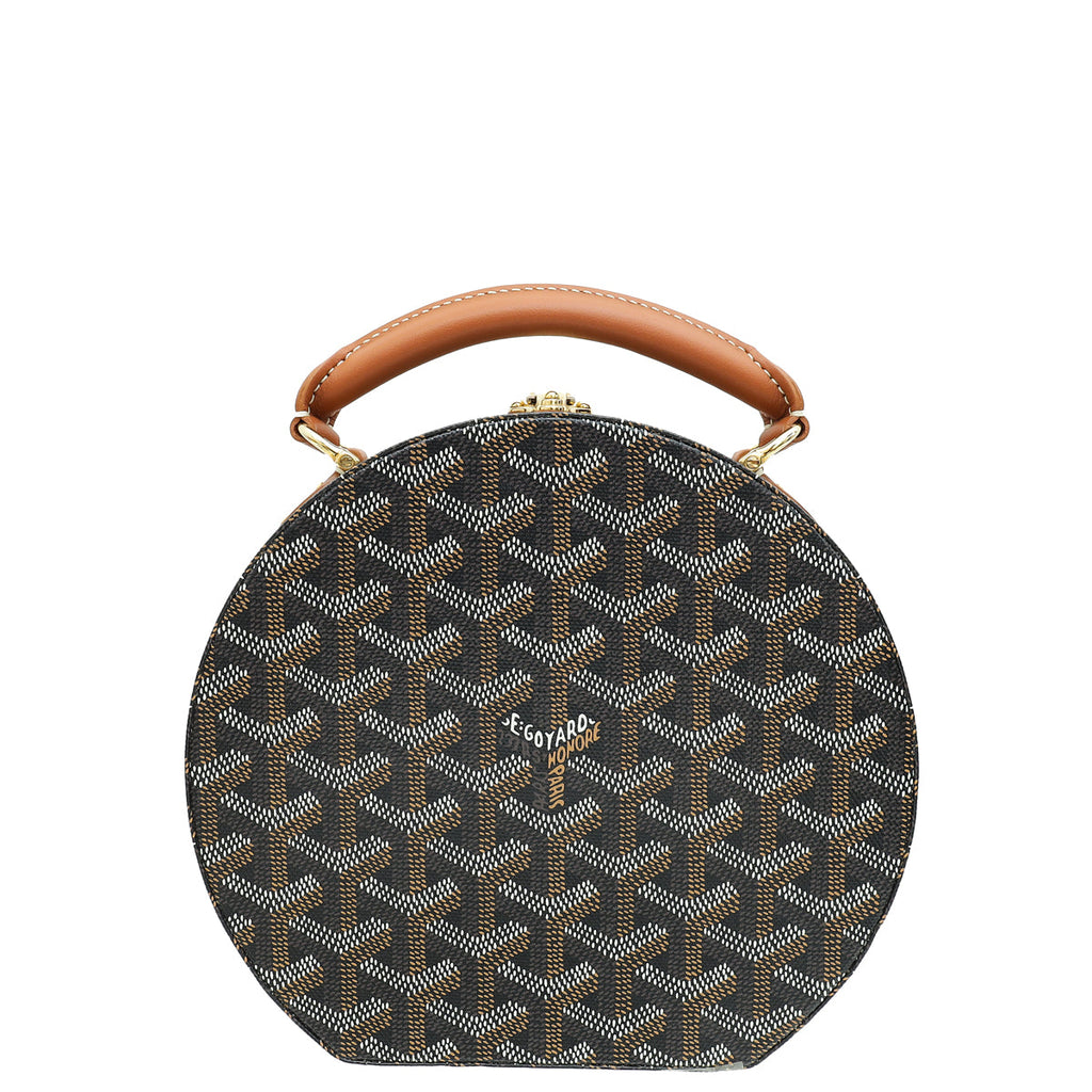Goyard Bicolor Goyardine The Alto Hatbox Trunk Bag