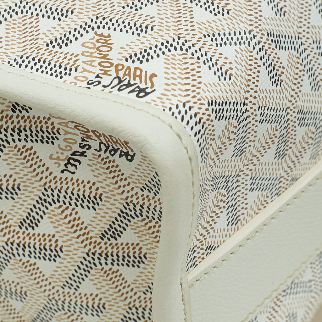 Goyard White Multicolor Goyardine Villette PM Bag