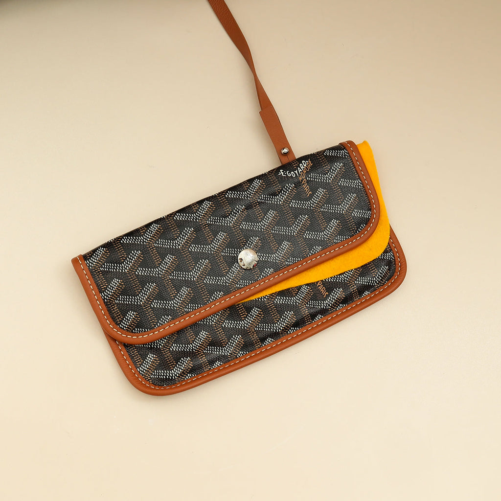 Goyard Bicolor Goyardine Boheme Hobo Bag