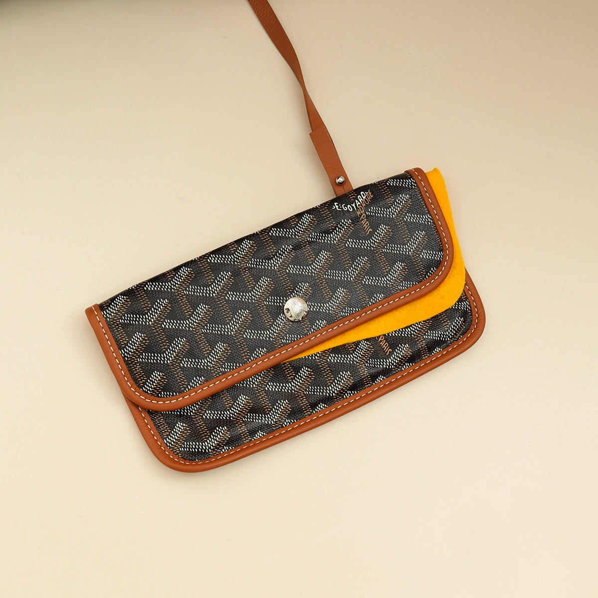 Goyard Bicolor Goyardine Boheme Hobo Bag