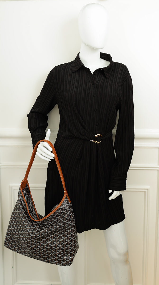 Goyard Bicolor Goyardine Boheme Hobo Bag