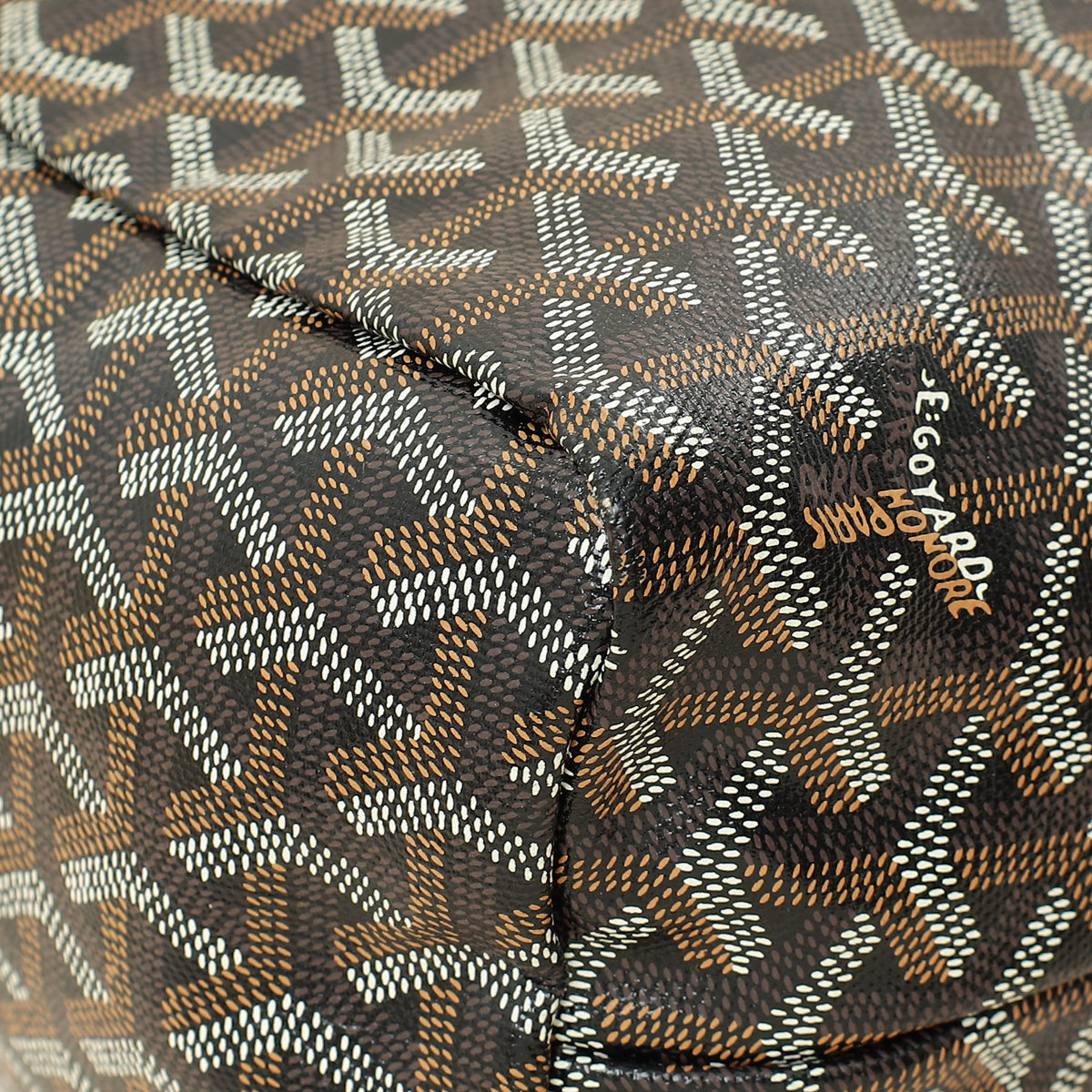 Goyard Bicolor Goyardine Boheme Hobo Bag