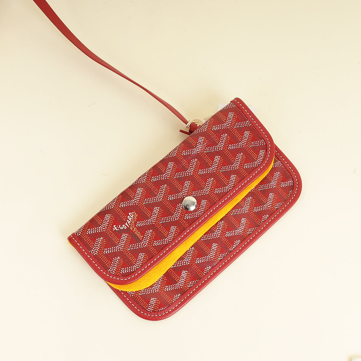Goyard Red Goyardine Saint Louis PM Bag