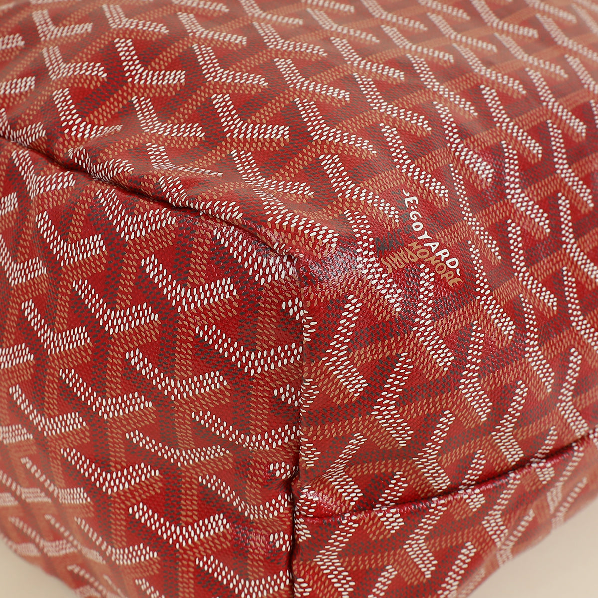 Goyard Red Goyardine Saint Louis PM Bag