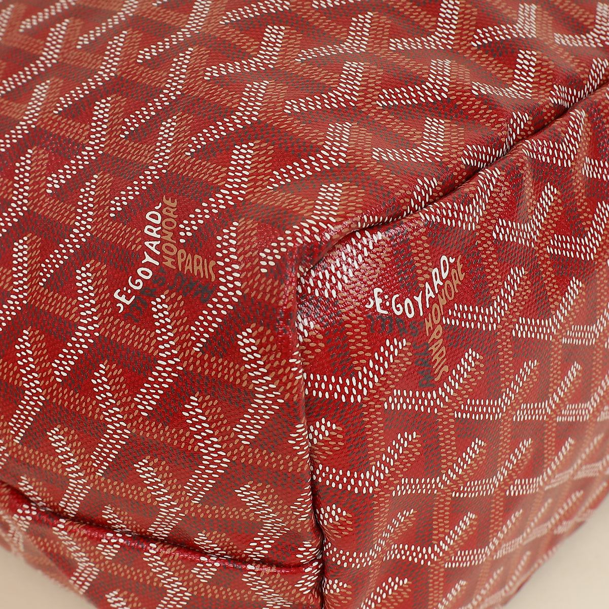 Goyard Red Goyardine Saint Louis PM Bag