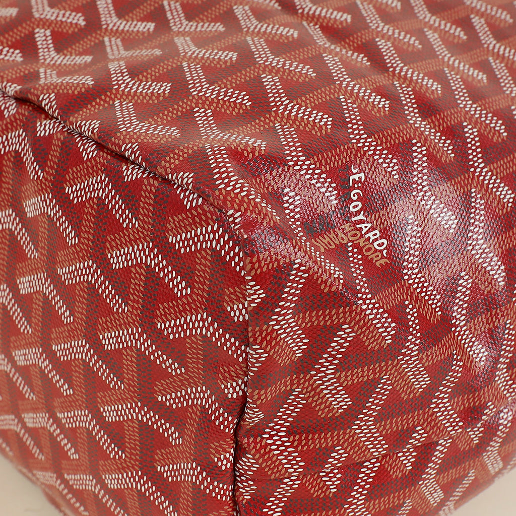 Goyard Red Goyardine Saint Louis PM Bag