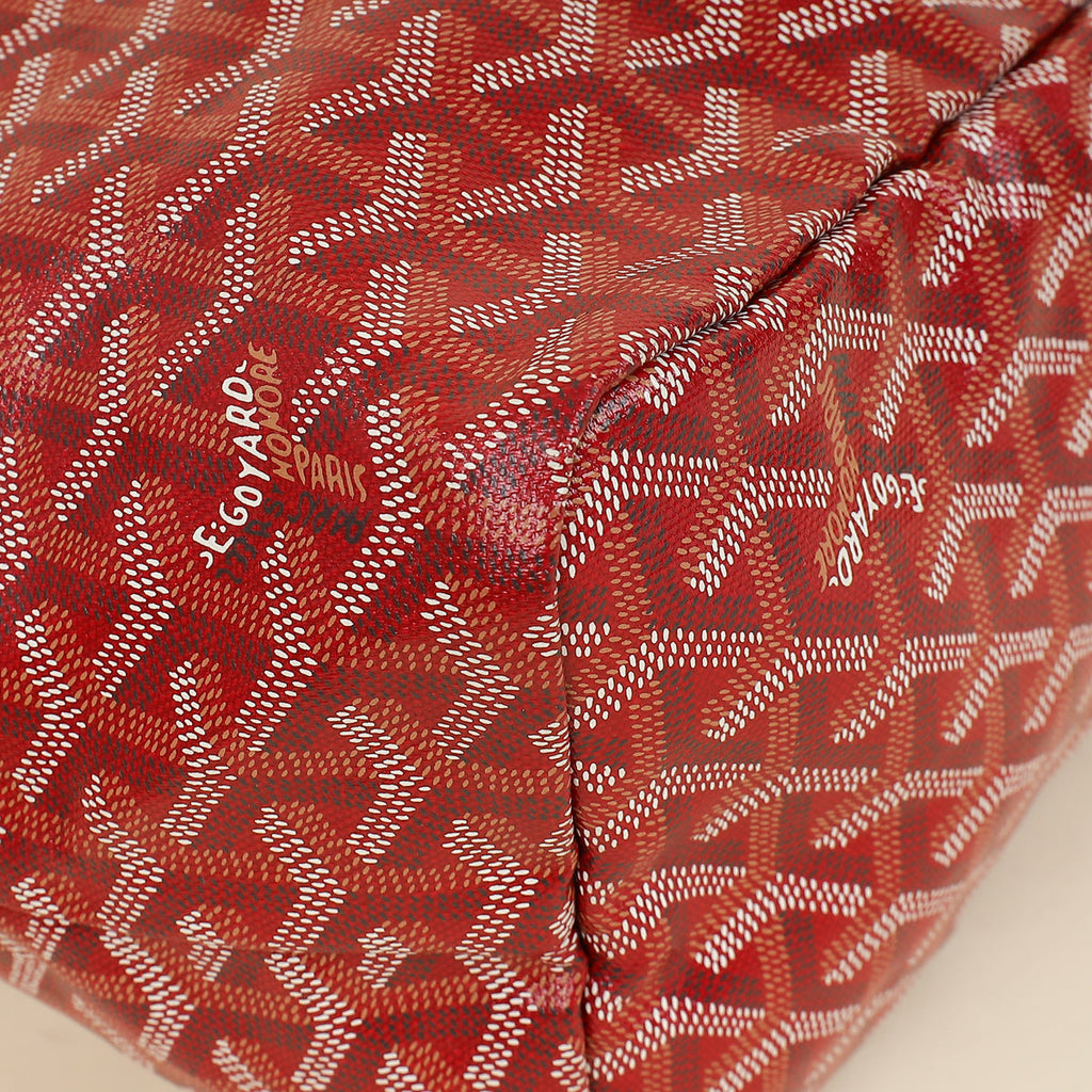 Goyard Red Goyardine Saint Louis PM Bag