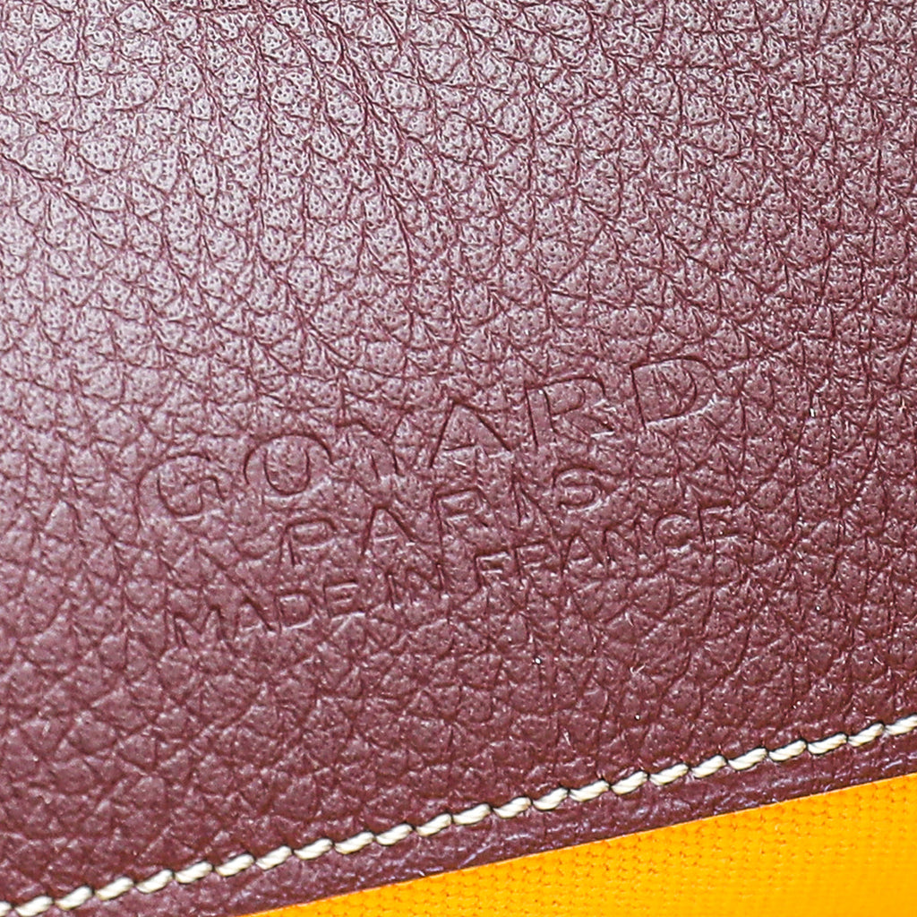 Goyard Burgundy Goyardine Senat MM Pocket Pouch