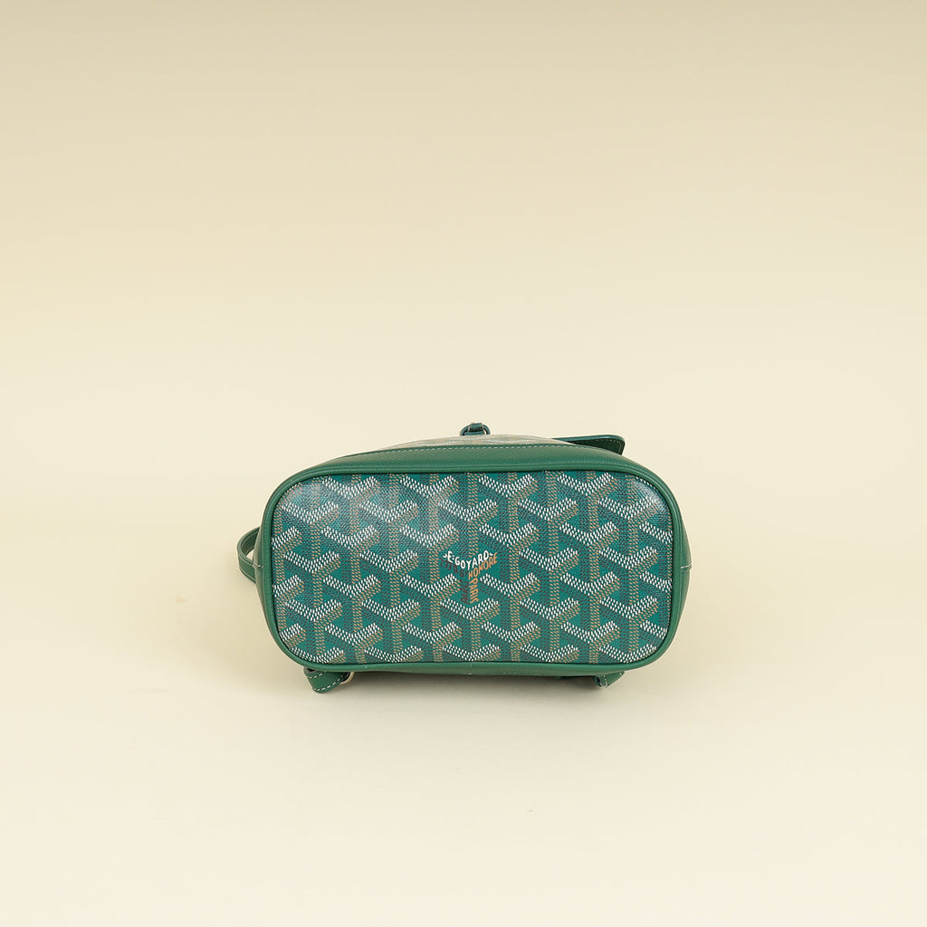 Goyard Green Goyardine Sac Alpin Mini Backpack Bag