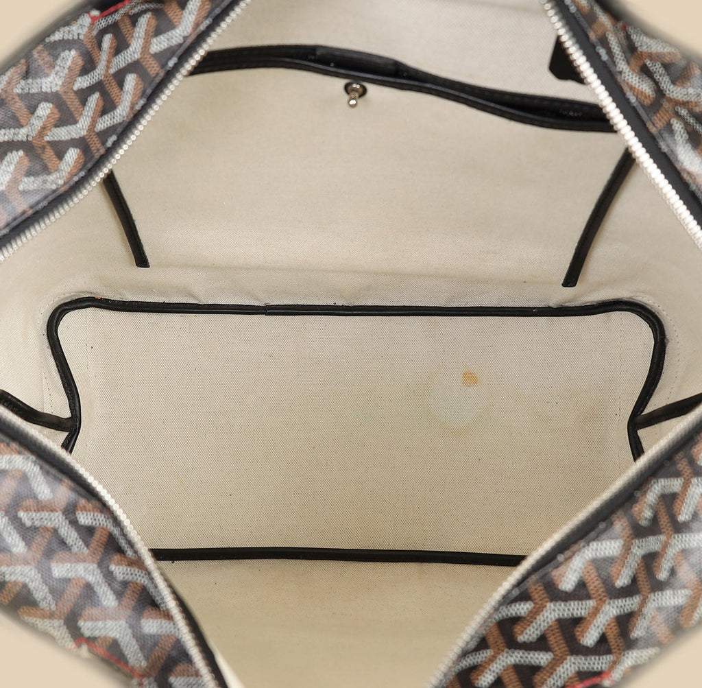 Goyard Black Goyardine Artois MM Bag