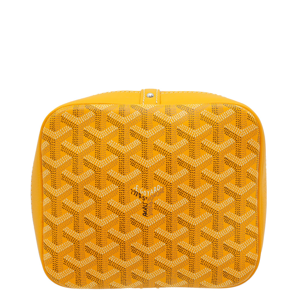 Goyard Yellow Goyardine Petit Flot Bucket Bag