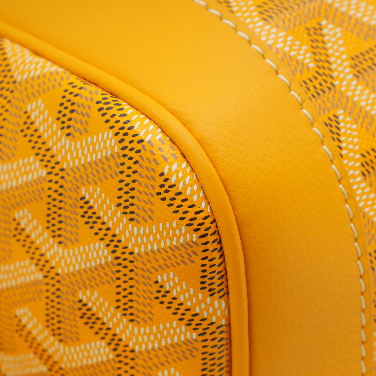 Goyard Yellow Goyardine Petit Flot Bucket Bag