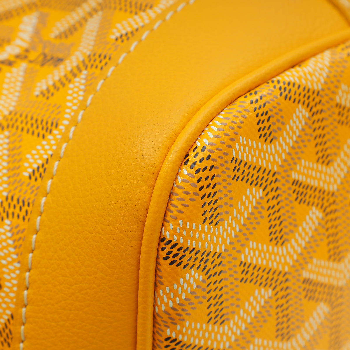 Goyard Yellow Goyardine Petit Flot Bucket Bag