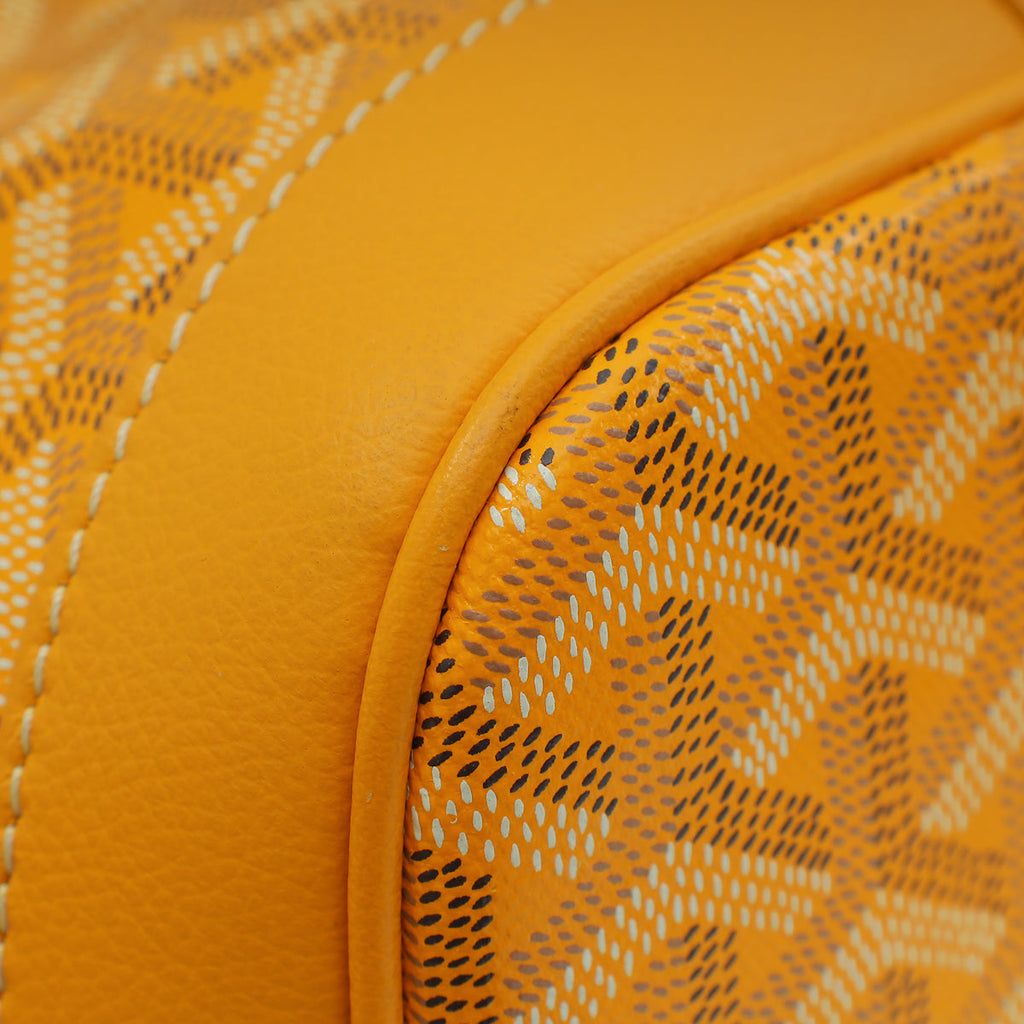 Goyard Yellow Goyardine Petit Flot Bucket Bag