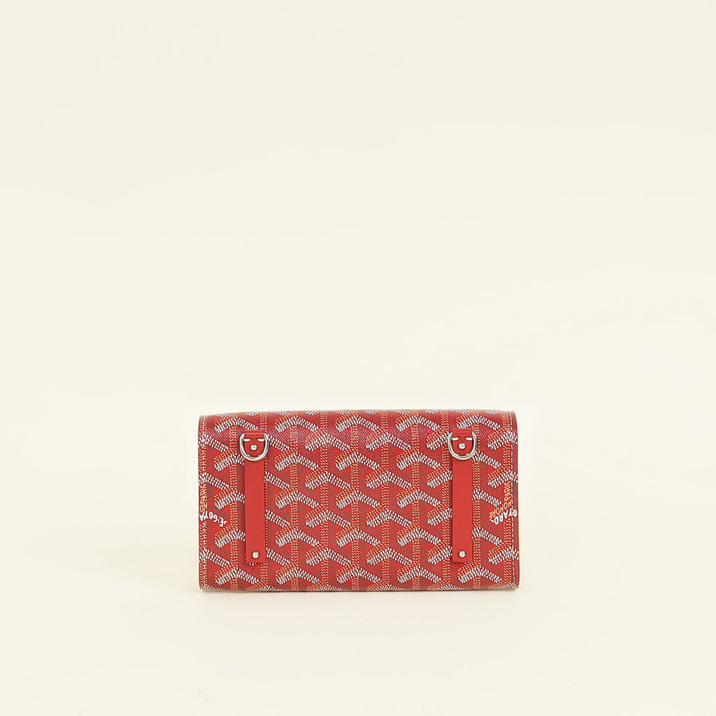 Goyard Red Goyardine Monte-Carlo Mini Case w/ Sangle PM Strap