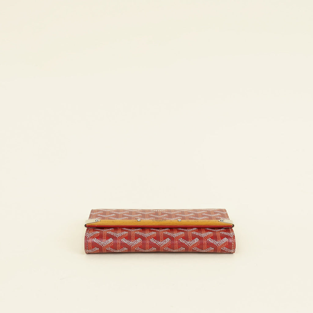Goyard Red Goyardine Monte-Carlo Mini Case w/ Sangle PM Strap