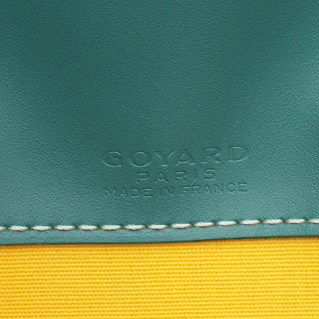 Goyard Green Goyardine Monte-Carlo PM Clutch W/ Strap