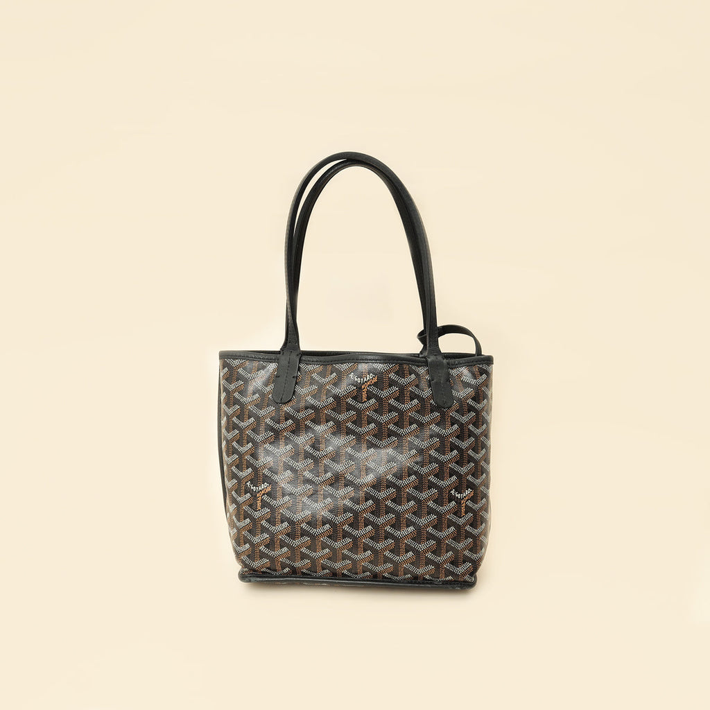 Goyard Black Reversible Anjou Mini Bag