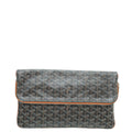 Goyard Black Goyardine Saint Marie MM Clutch