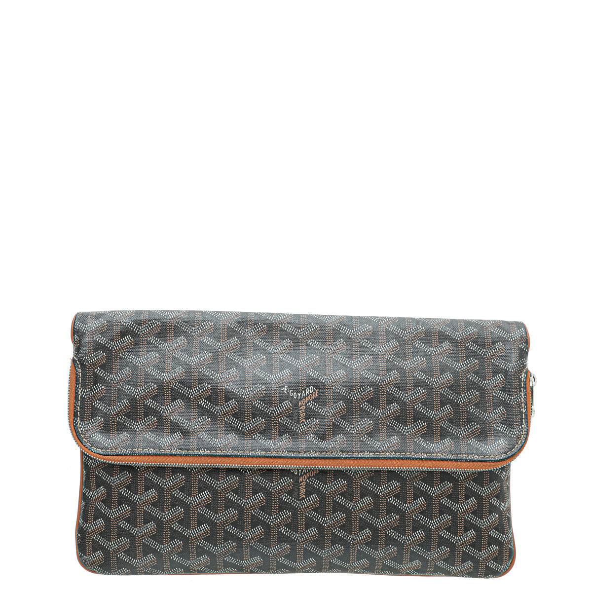 Goyard Black Goyardine Saint Marie MM Clutch