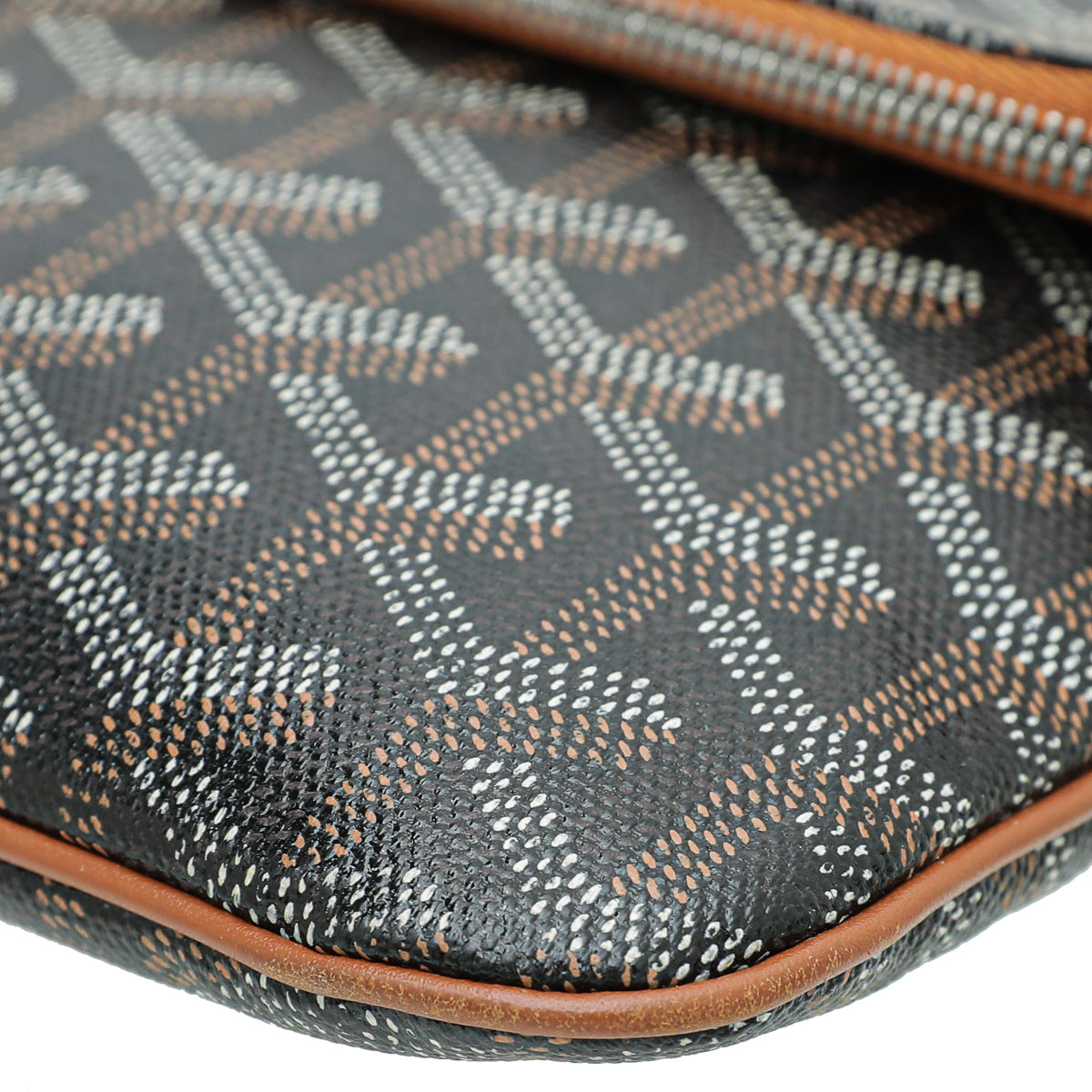 Goyard Black Goyardine Saint Marie MM Clutch