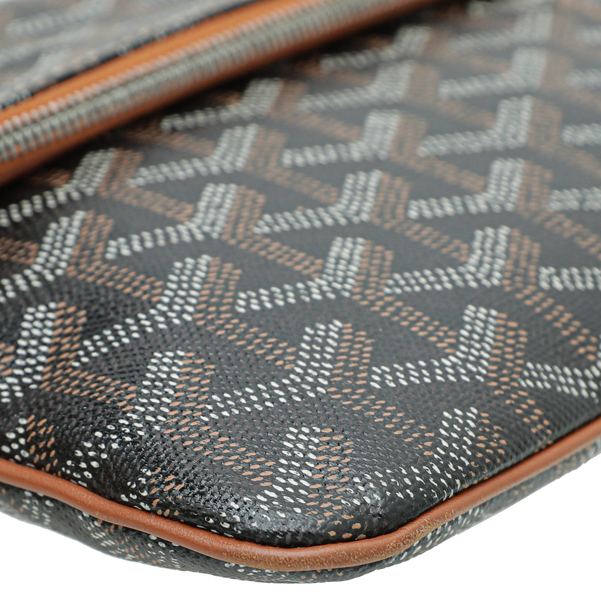 Goyard Black Goyardine Saint Marie MM Clutch