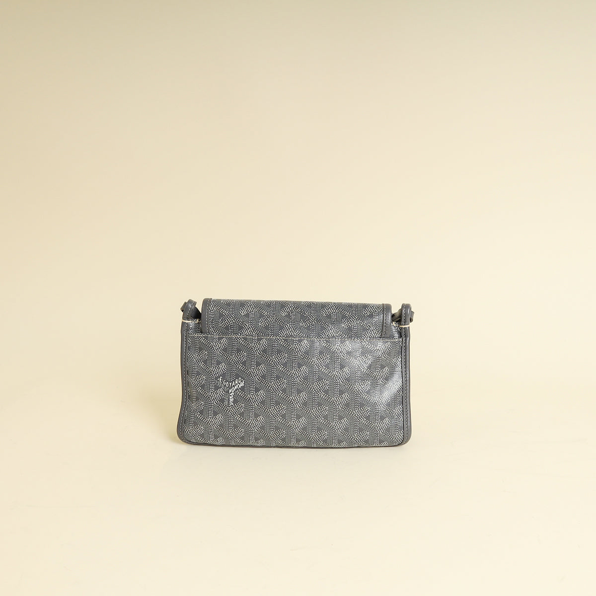 Goyard Gray Goyardine Plumet Wallet Clutch Bag