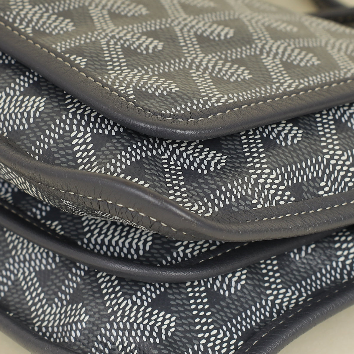 Goyard Gray Goyardine Plumet Wallet Clutch Bag