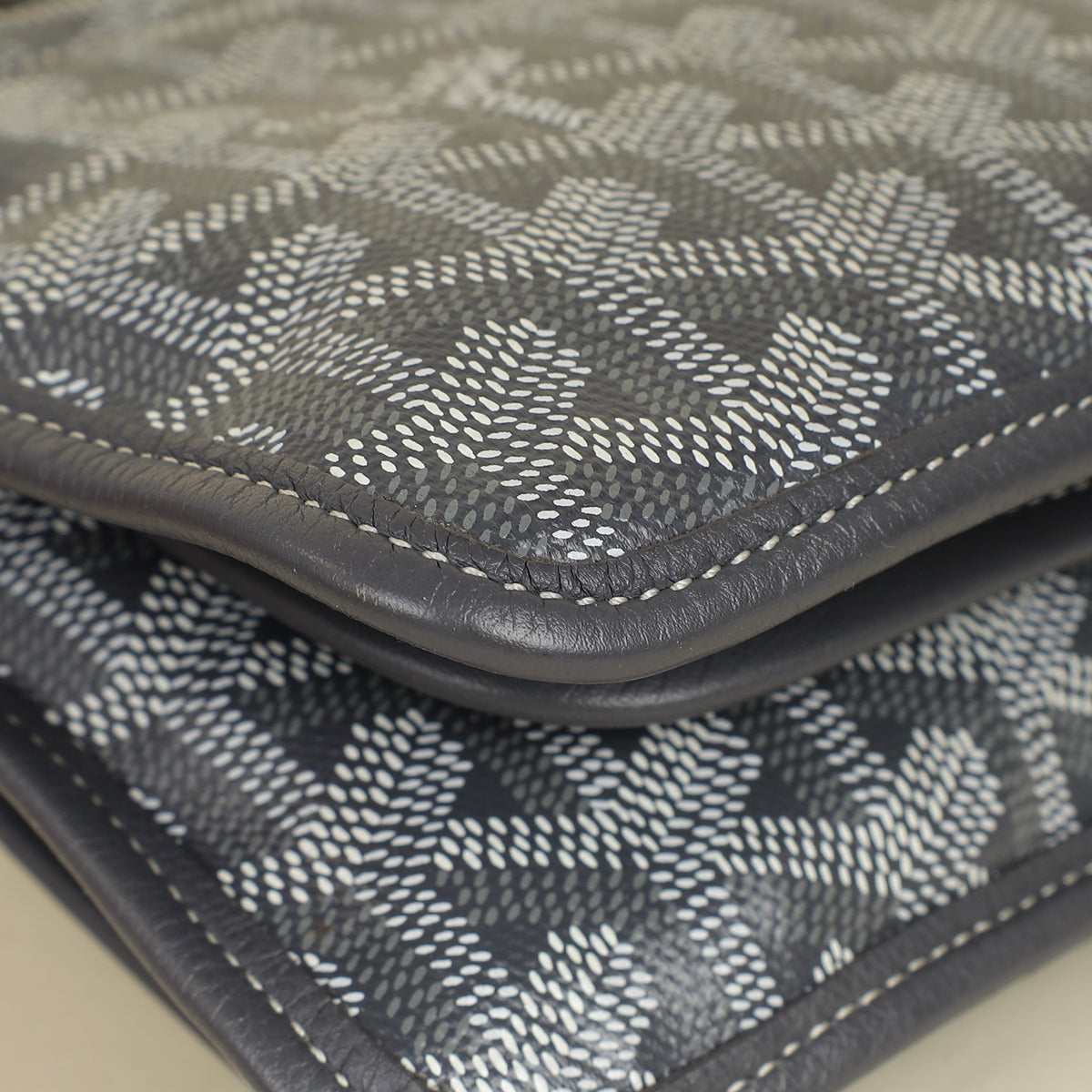 Goyard Gray Goyardine Plumet Wallet Clutch Bag