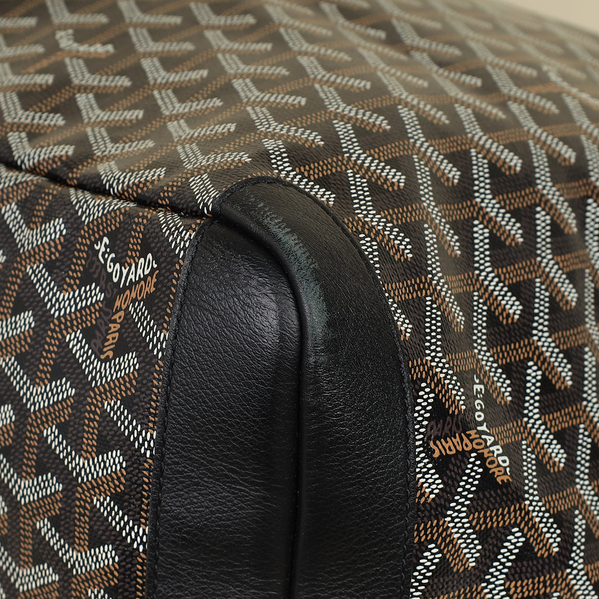 Goyard Black Goyardine Artois GM Bag