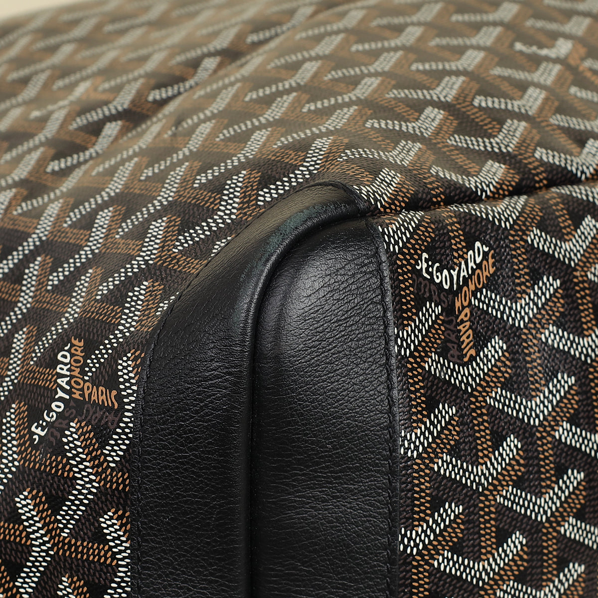 Goyard Black Goyardine Artois GM Bag