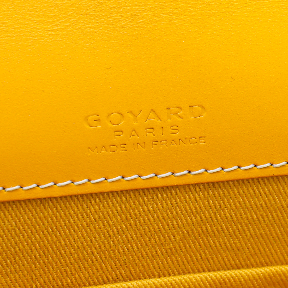 Goyard Yellow Goyardine Monte Carlo Strap Clutch