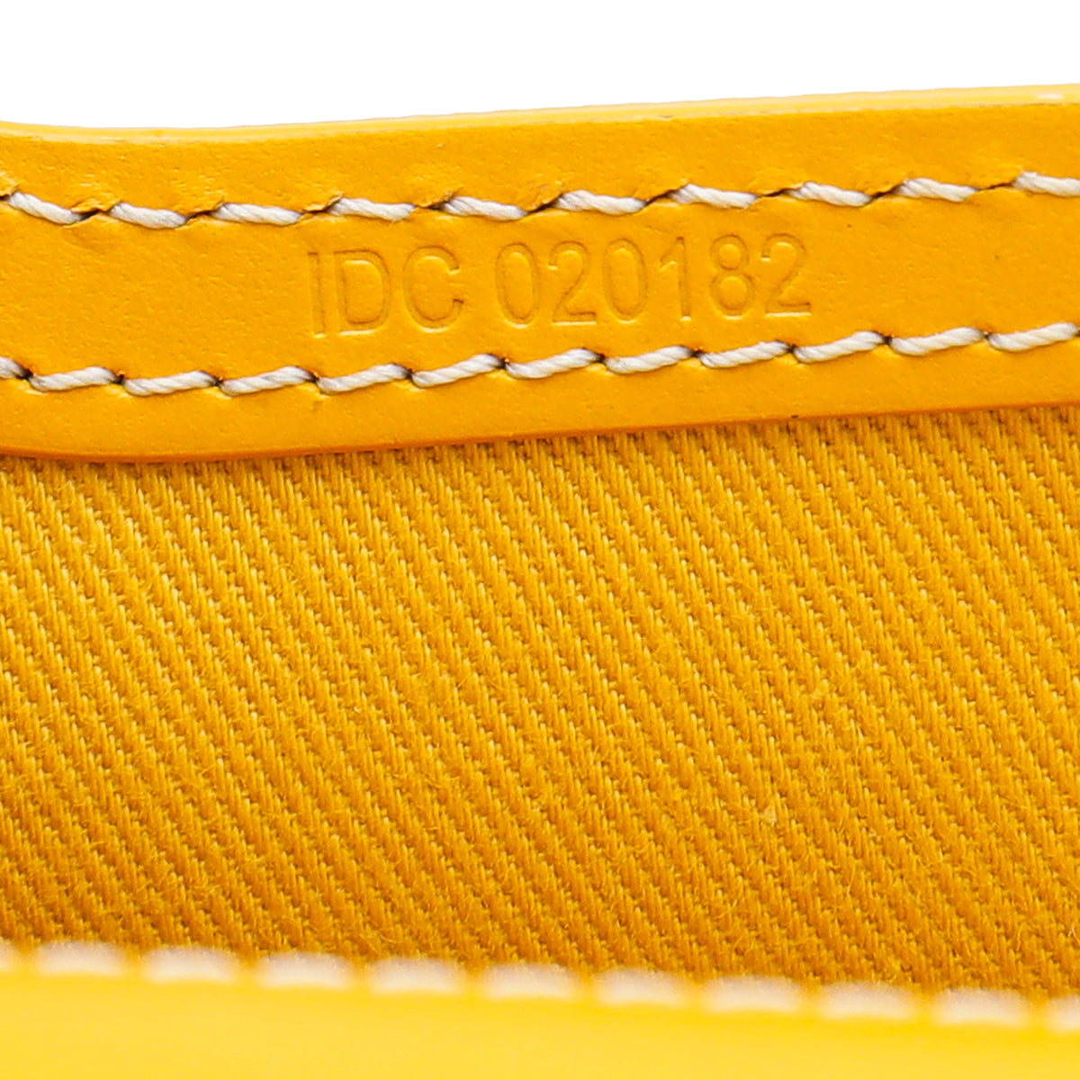Goyard Yellow Goyardine Monte Carlo Strap Clutch