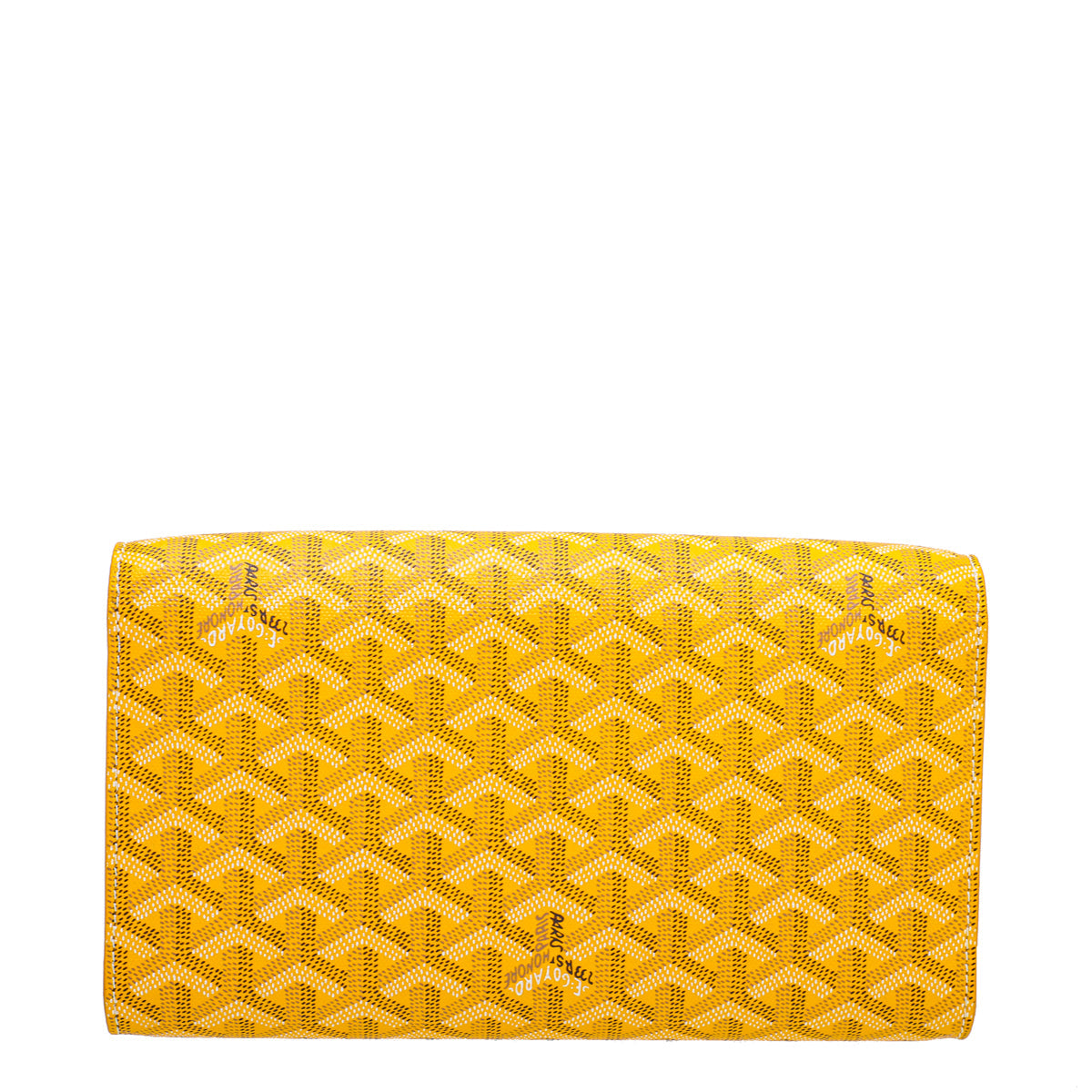 Goyard Yellow Goyardine Monte Carlo Strap Clutch