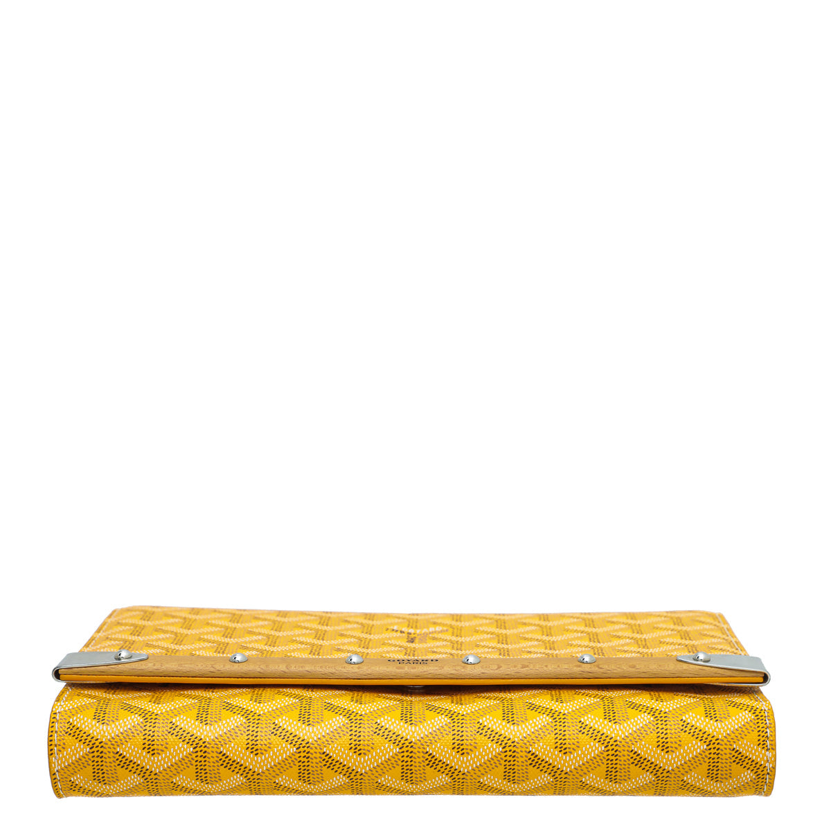 Goyard Yellow Goyardine Monte Carlo Strap Clutch