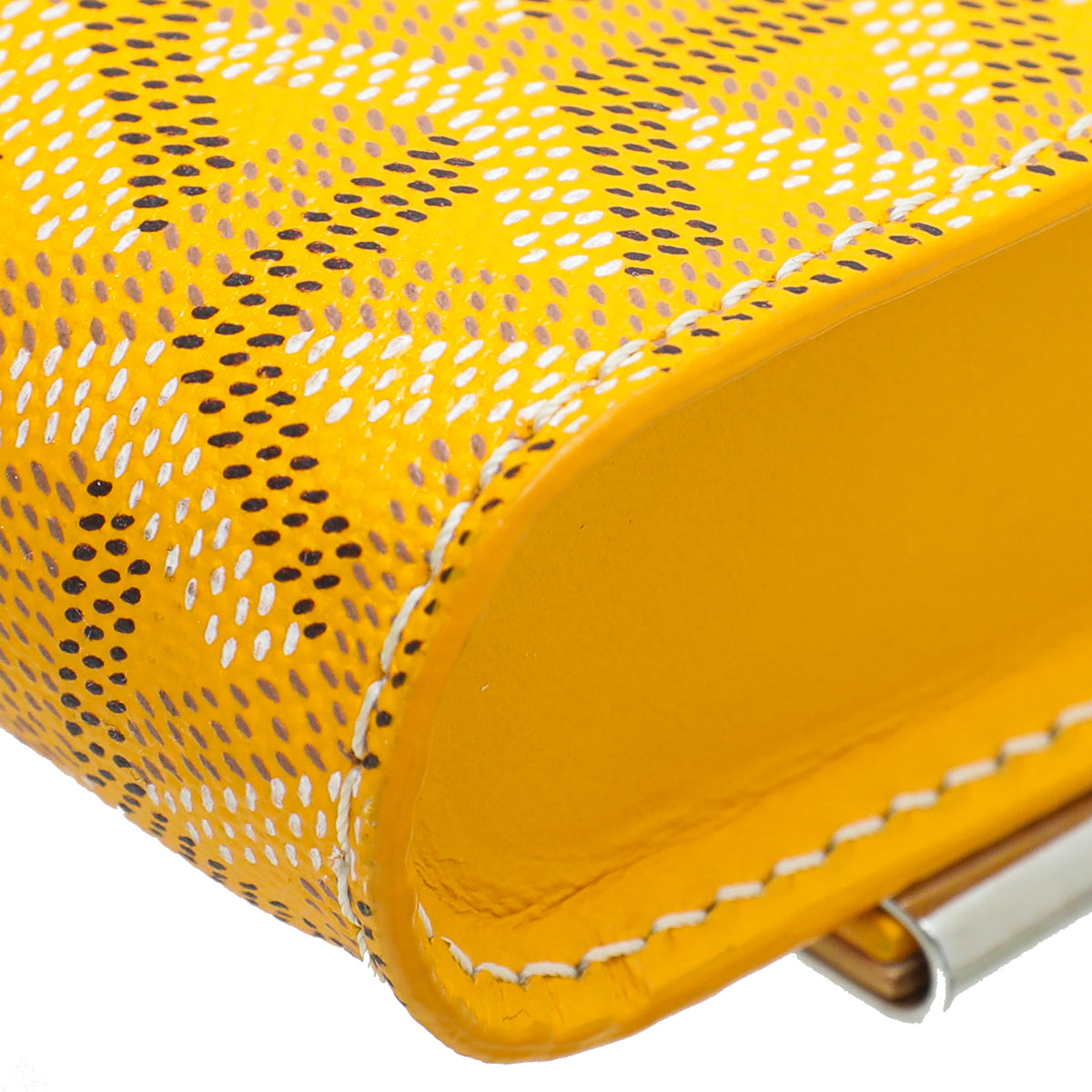 Goyard Yellow Goyardine Monte Carlo Strap Clutch