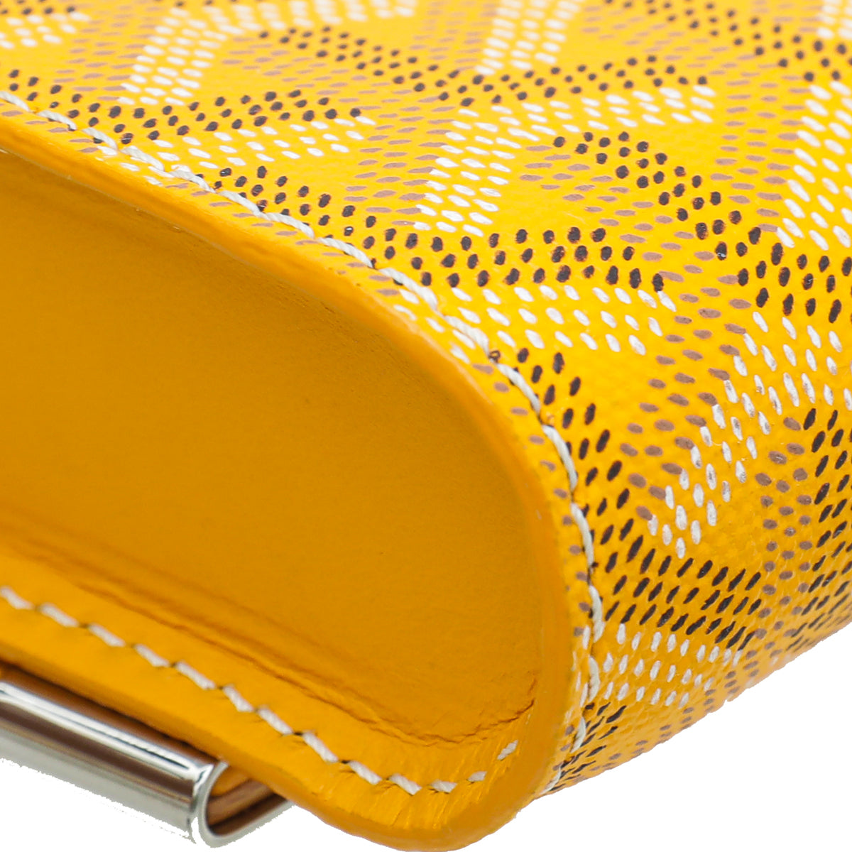 Goyard Yellow Goyardine Monte Carlo Strap Clutch