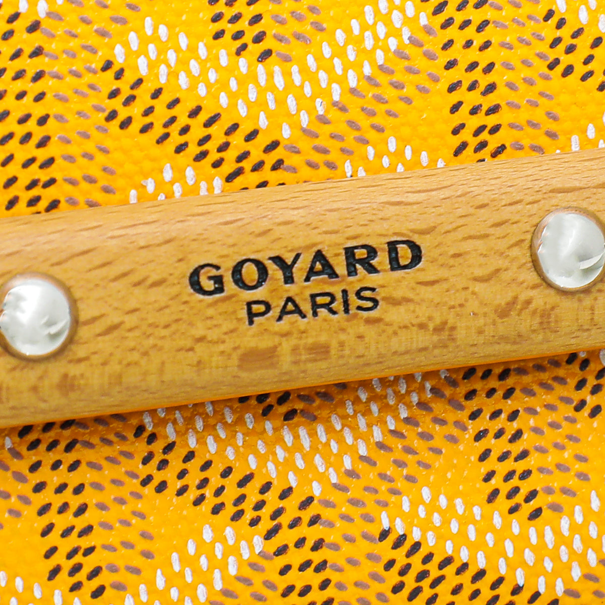 Goyard Yellow Goyardine Monte Carlo Strap Clutch